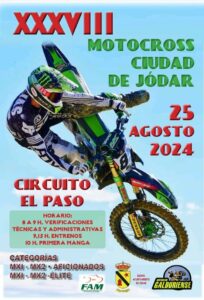 ¡VUELVE EL XXXVIII MOTOCROSS CIUDAD DE JÓDAR EL 25 DE AGOSTO!