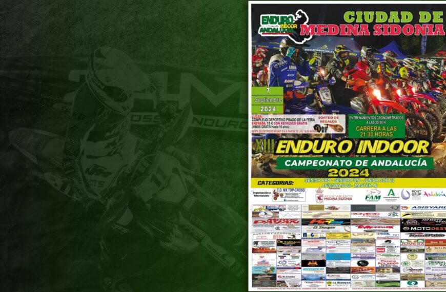 MEDINA SIDONIA NO FALLA, SIGUIENTE PRUEBA DE ENDURO INDOOR EL 7 DE SEPTIEMBRE