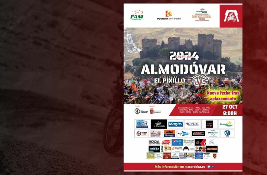 APLAZADA LA PENÚLTIMA PRUEBA DEL PROVINCIAL MX CÓRDOBA EN ALMODÓVAR DEL RÍO AL 27 DE OCTUBRE