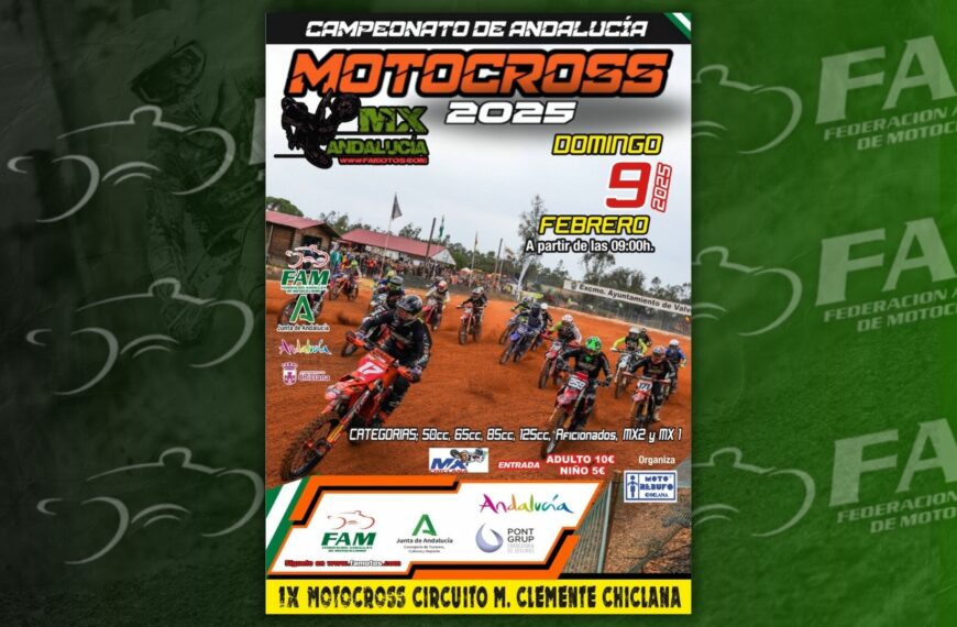 El MOTOCROSS ANDALUZ 2025 ARRANCA EN CHICLANA CON MÁS EMOCIÓN QUE NUNCA