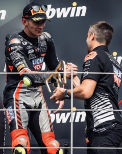 DAVID MUÑOZ sube al podium en el Gran Prix de Austria 17 de agosto