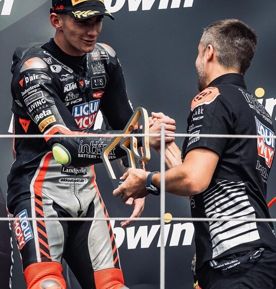 DAVID MUÑOZ sube al podium en el Gran Prix de Austria 17 de agosto