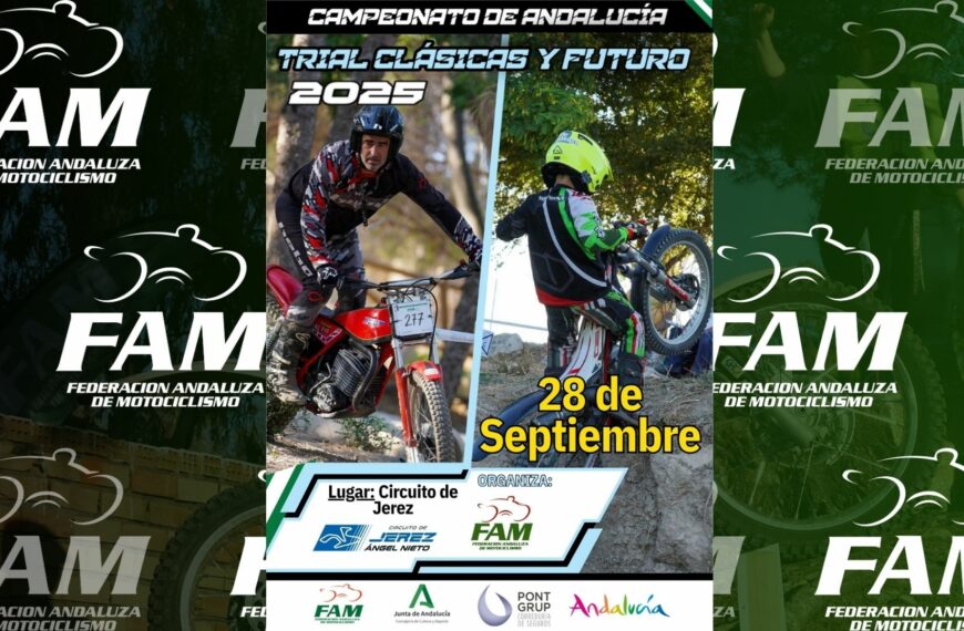 EL TRIAL ANDALUZ REGRESA AL CIRCUITO DE JEREZ-ÁNGEL NIETO EL PRÓXIMO DÍA 28 DE SEPTIEMBRE