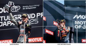 EL MOTOCICLISMO ANDALUZ BRILLA EN JAPÓN CON UN DOBLETE EN MOTO3
