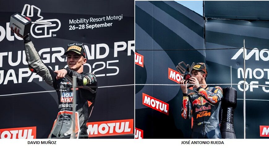 EL MOTOCICLISMO ANDALUZ BRILLA EN JAPÓN CON UN DOBLETE EN MOTO3