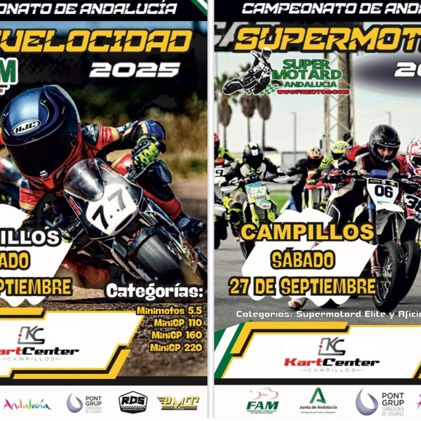 El CAMPEONATO DE ANDALUCÍA DE MINIVELOCIDAD Y SUPERMOTARD REGRESA AL KARTCENTER CAMPILLOS