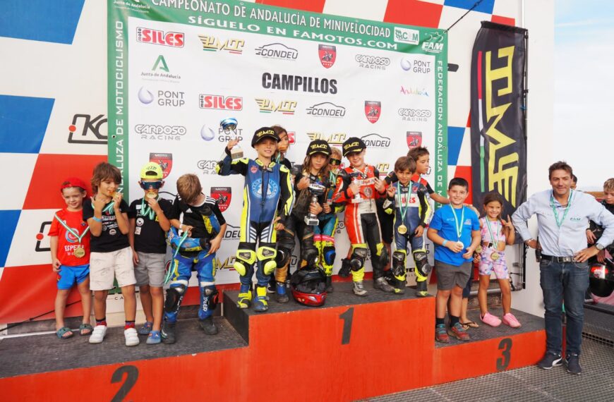 LOS PILOTOS ANDALUCES DE MINIVELOCIDAD Y SUPERMOTARD SE DESPIDEN DE CAMPILLOS LISTOS PARA LA FINAL