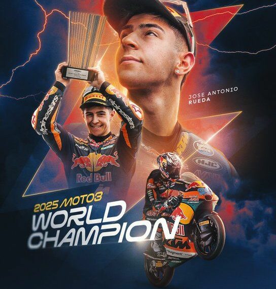 JOSE ANTONIO RUEDA RUIZ CAMPEÓN MUNDIAL DE MOTO 3 2025