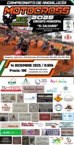 NUEVA FECHA PARA LA CELEBRACIÓN DEL CAMPEONATO DE ANDALUCÍA DE MOTOCROSS A CELEBRARSE EN OSUNA (SEVILLA)