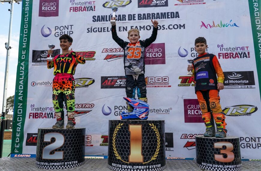 SANLÚCAR DE BARRAMEDA PUSO EL BROCHE FINAL EN LAS CATEGORÍAS MX50 y MX65