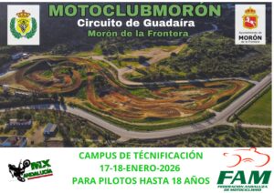 EL MOTOCROSS ANDALUZ DARÁ LA BIENVENIDA AL 2026 CON DOS CAMPUS DE TECNIFICACIÓN PARA JÓVENES PILOTOS HASTA 18 AÑOS
