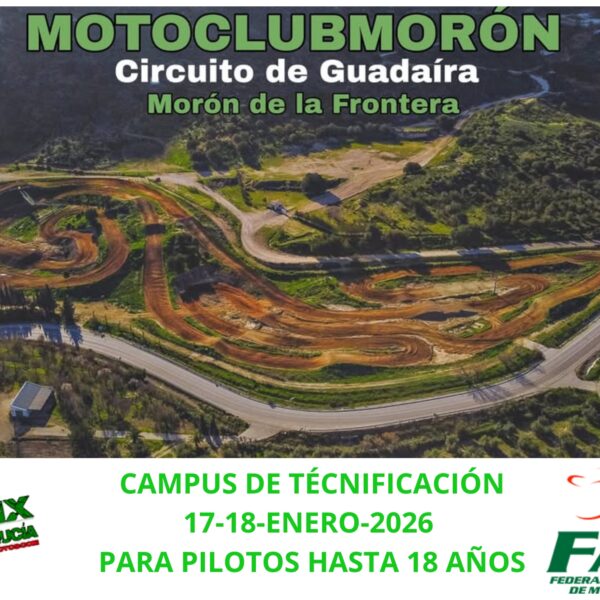 EL MOTOCROSS ANDALUZ DARÁ LA BIENVENIDA AL 2026 CON DOS CAMPUS DE TECNIFICACIÓN PARA JÓVENES…