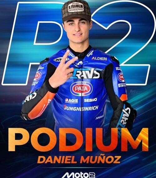 DANIEL MUÑOZ 2º POSICIÓN EN EL GRAN PREMIO DE BRASIL DE MOTO2