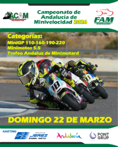 ESTRENO DEL CAMPEONATO DE ANDALUCÍA DE MINIVELOCIDAD Y TROFEO DE ANDALUCIA DE MINIMOTARD, JEREZ ENCIENDE MOTORES.
