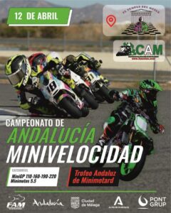 EL CAMPEONATO DE ANDALUCÍA DE MINIVELOCIDAD Y SUPERMOTARD ARRANCA EL 12 DE ABRIL EN MÁLAGA