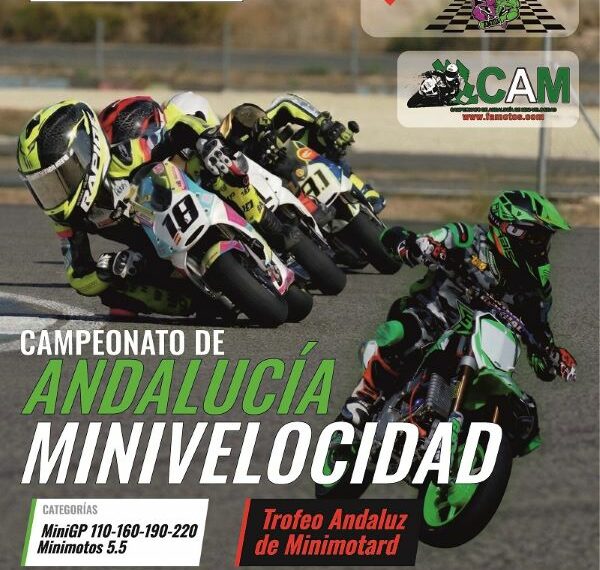 EL CAMPEONATO DE ANDALUCÍA DE MINIVELOCIDAD Y SUPERMOTARD ARRANCA EL 12 DE ABRIL EN MÁLAGA