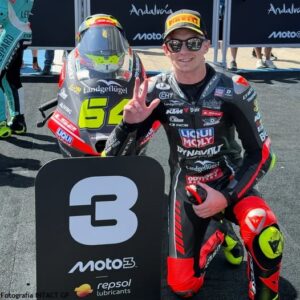 DAVID MUÑOZ PODIO EN MOTO3 EN EL CIRCUITO DE JEREZ-ÁNGEL NIETO