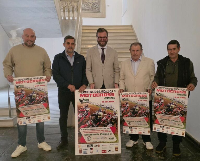 PRESENTADO EL CARTEL OFICIAL DEL MOTOCROSS CAMPEONATO DE ANDALUCÍA DE ALMODÓVAR DEL RÍO EN CÓRDOBA