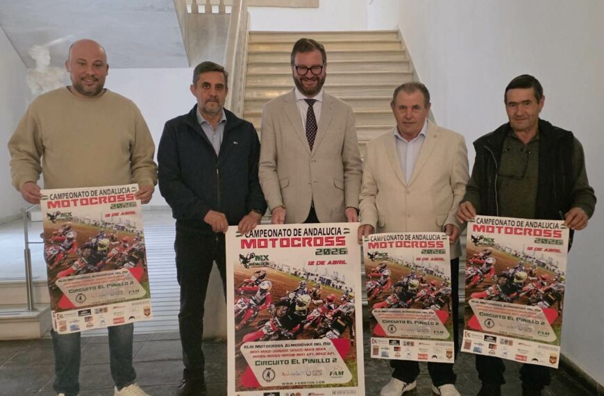 PRESENTADO EL CARTEL OFICIAL DEL MOTOCROSS CAMPEONATO DE ANDALUCÍA DE ALMODÓVAR DEL RÍO EN CÓRDOBA