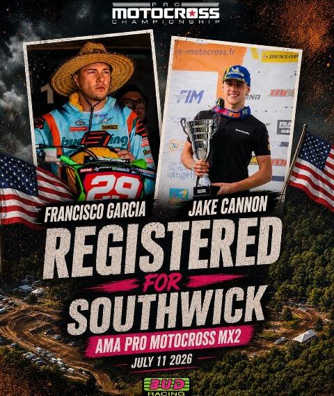 FRANCISCO GARCÍA OCAÑA “CARBONERO” COMPETIRÁ EN EL AMA PRO MOTOCROSS 250 CON BUD RACING KAWASAKI