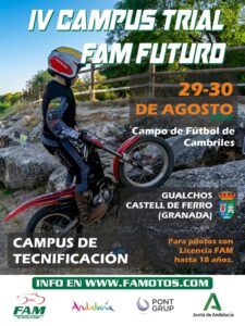 GUALCHOS-CASTELL DE FERRO ACOGERÁ EL IV CAMPUS OFICIAL TRIAL FAM FUTURO A FINALES DE AGOSTO