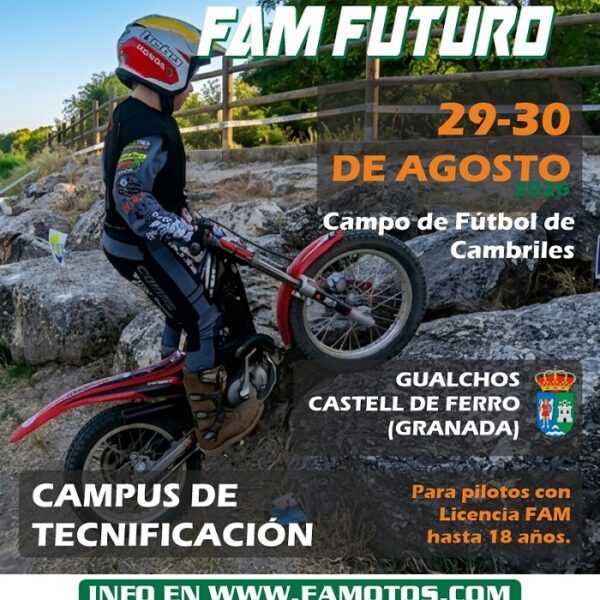 GUALCHOS-CASTELL DE FERRO ACOGERÁ EL IV CAMPUS OFICIAL TRIAL FAM FUTURO A FINALES DE AGOSTO