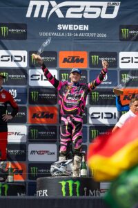 FRANCISCO GARCIA OCAÑA REAPARECE CON UN TRIUNFO ABSOLUTO EN SUECIA Y ACARICIA EL TÍTULO DE EMX250