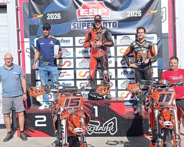 PODIO Y RESULTADOS DE LOS PILOTOS ANDALUCES EN EL CAMPEONATO DE ESPAÑA DE SUPERMOTO