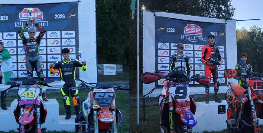 FRANCISCO GÓMEZ REQUENA Y DANIEL GARCÍA JIMÉNEZ CONQUISTAN EL PODIO EN EL NACIONAL DE SUPERMOTO…